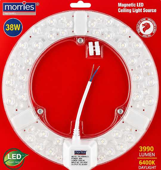 MORRIES 3990 LUMEN 38W LED MAGNETIC CEILING PANEL MS248MMLCL